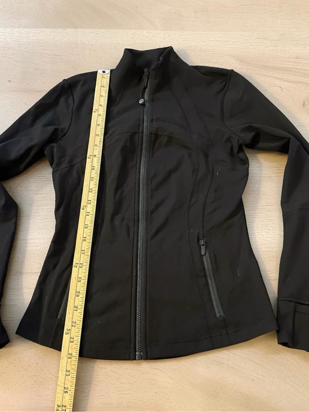 Lululemon Athletica Black Define Jacket Full Zip Slim Fit Size 8